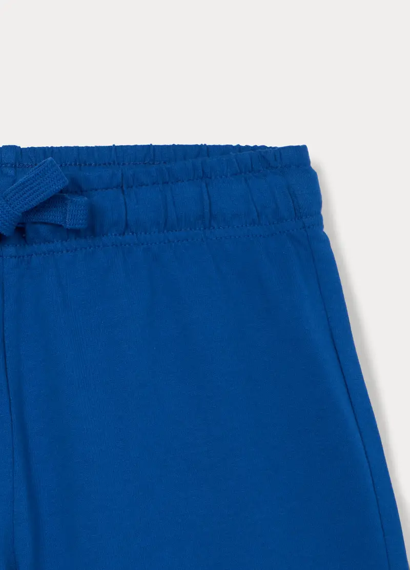Shorts In French Terry Ragazzo, Bambino, Blu elettrico miniatura 3