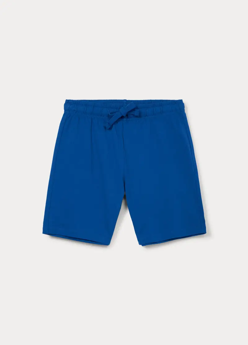 Shorts In French Terry Ragazzo, Bambino, Blu elettrico