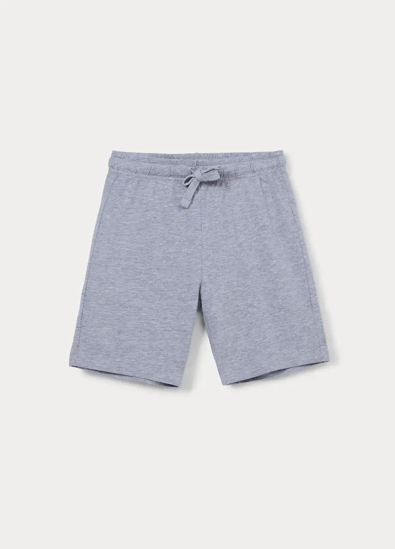 Shorts In French Terry Ragazzo, Bambino, Grigio chiaro melange