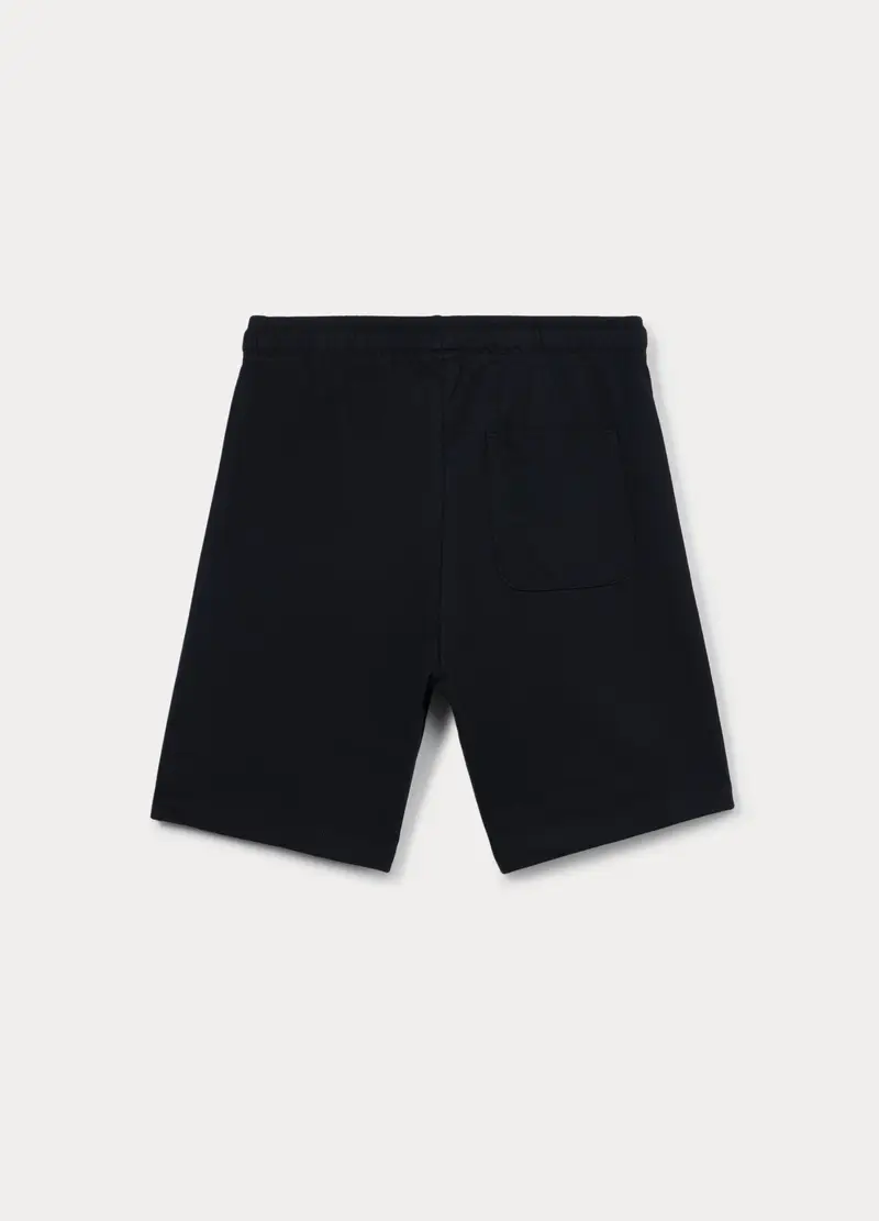 Shorts In French Terry Ragazzo, Bambino, Nero miniatura 2