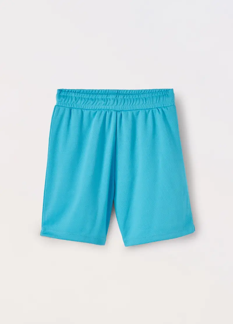 Blukids, Shorts In Mesh Bambino, Azzurro cielo, Taglia: 3-4
