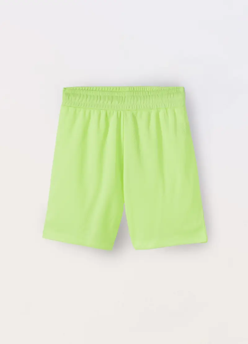 Blukids, Shorts In Mesh Bambino, Giallo fluo, Taglia: 3-4