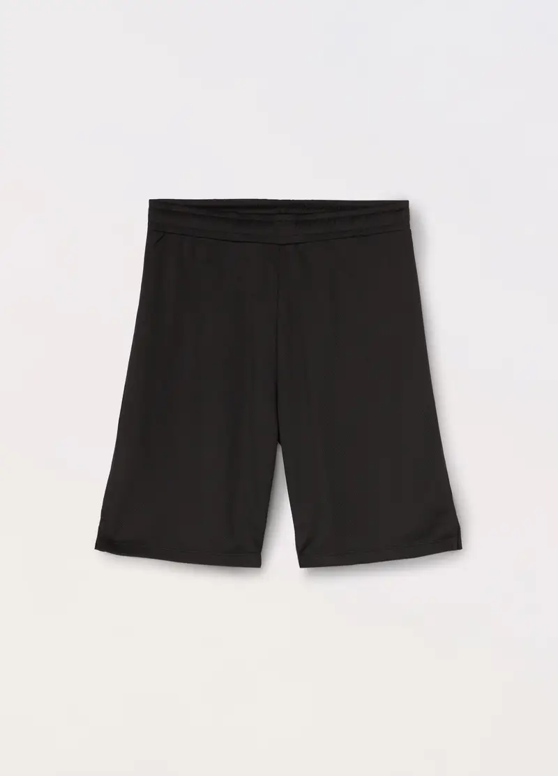 Blukids, Shorts In Mesh Ragazzo, Bambino, Nero, Taglia: 9-10