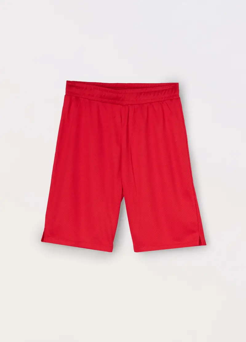 Shorts In Mesh Ragazzo, Bambino, Rosso aragosta