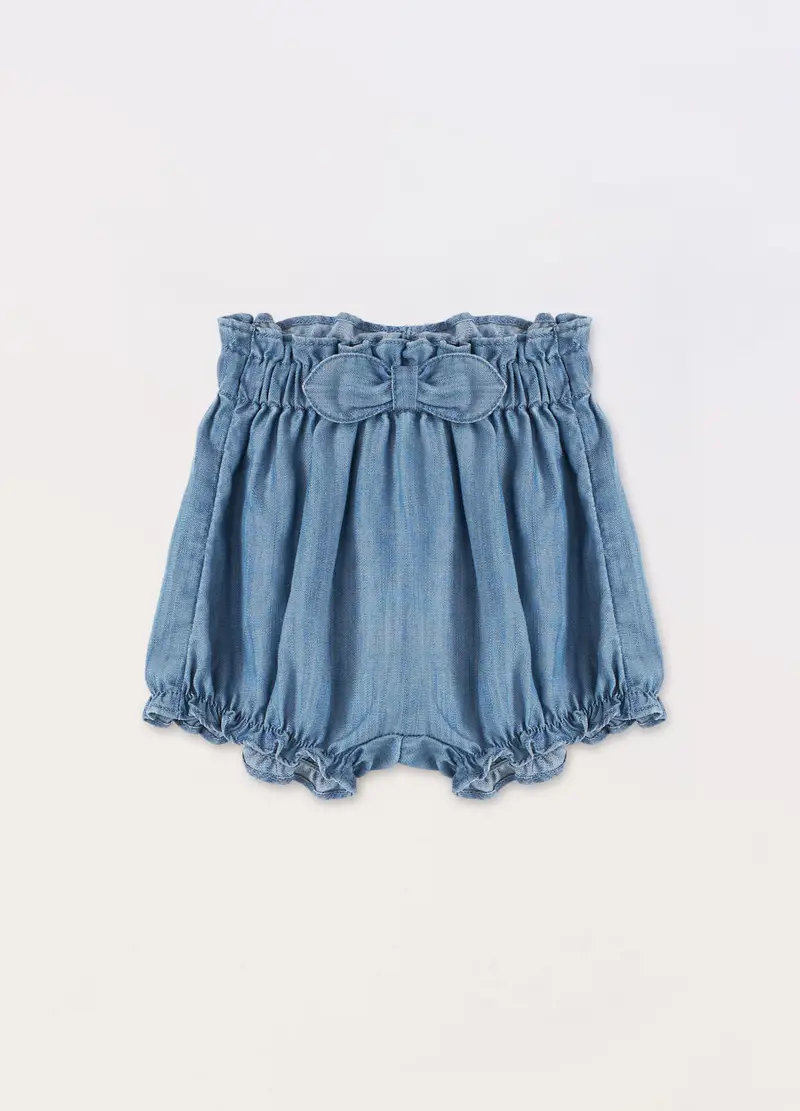 Blukids, Shorts In Pura Lyocell Neonata, Azzurro chiaro, Taglia: 1-3