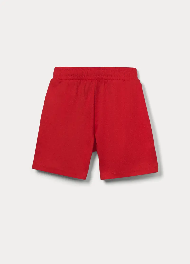 Shorts In Tessuto Mesh Bambino, Rosso aragosta miniatura 2
