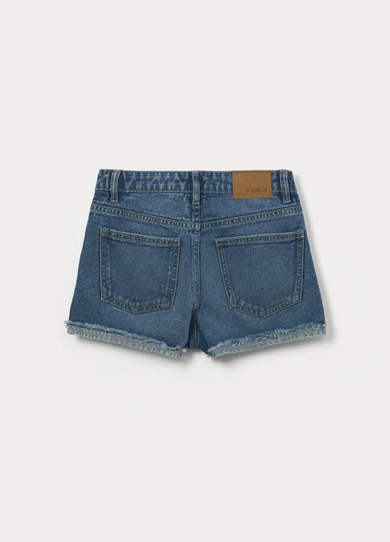 Shorts Regular Fit In Denim Ragazza, Bambina, Blu Bluette miniatura 2