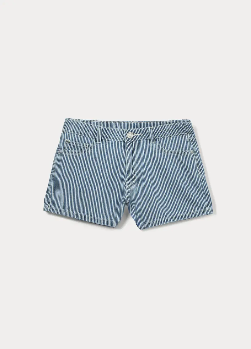 Shorts Regular Fit In Denim Ragazza, Bambina, Blu Bluette