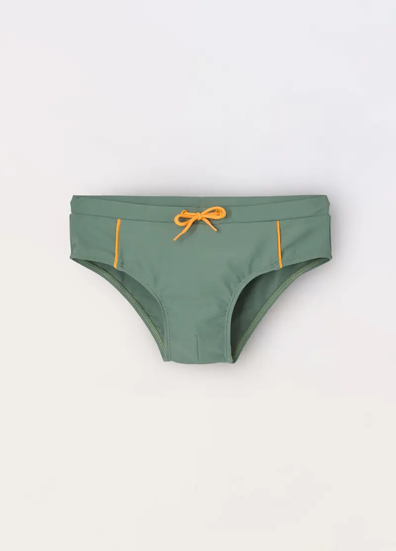 Slip Costume Ragazzo, Unisex, Verde salvia