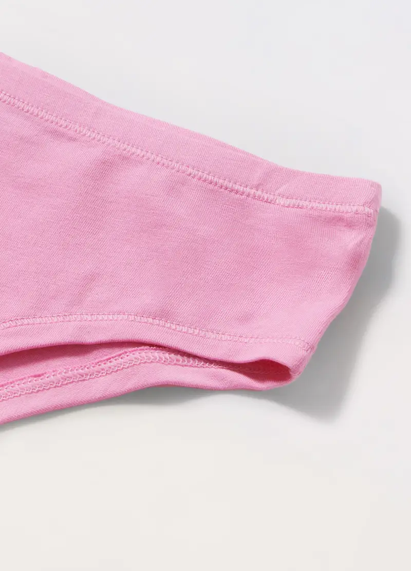 Slip In Cotone Stretch Bambina, Rosa cipria miniatura 2