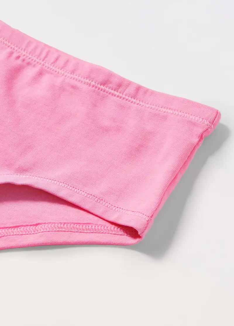 Slip In Cotone Stretch Ragazza, Bambina, Rosa cipria miniatura 2