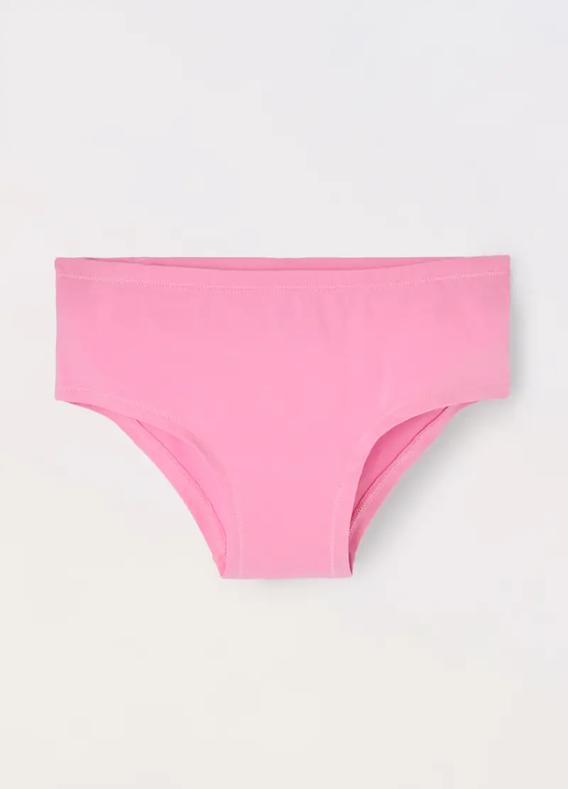 Slip In Cotone Stretch Ragazza, Bambina, Rosa cipria