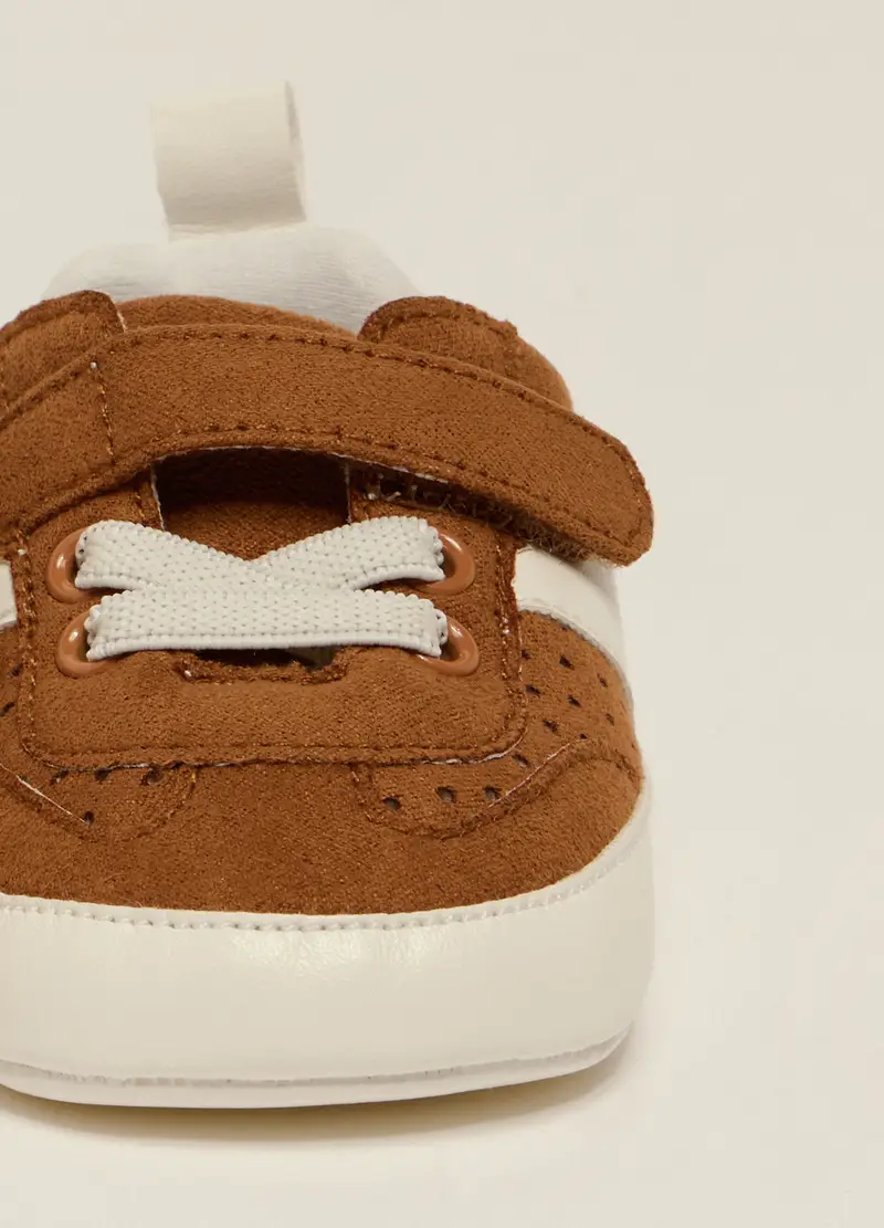Sneakers Iana Neonato, Marrone cioccolato miniatura 2