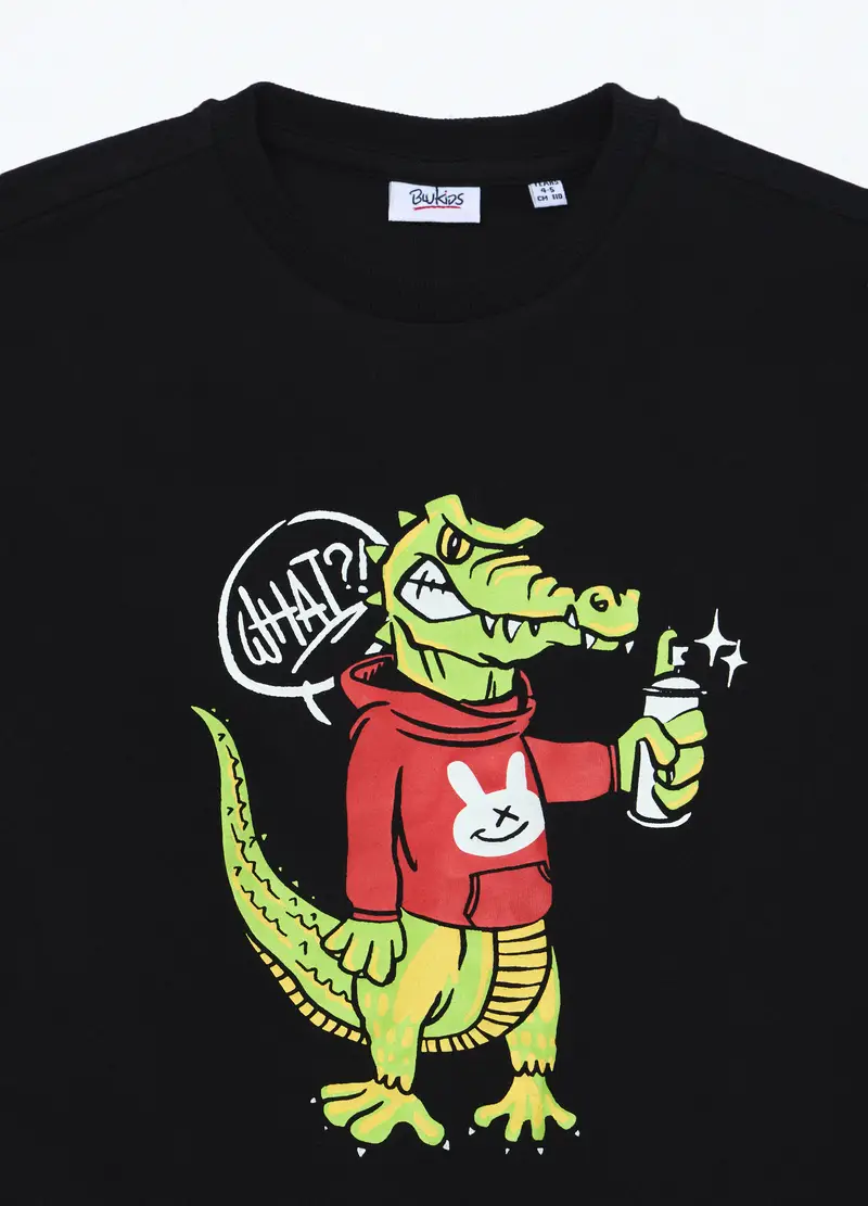 Blukids T-shirt Bambino Nero 1094515 miniatura 2