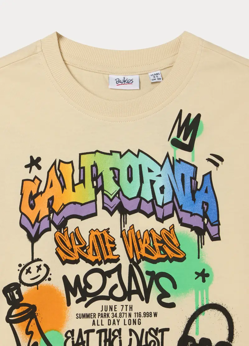 Blukids T-shirt Bambino Beige 4318354 miniatura 3