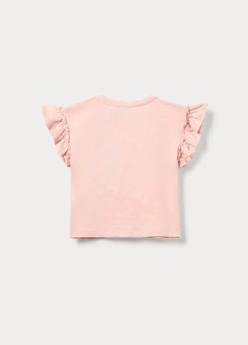 T-shirt Girocollo Bambina, Rosa chiaro miniatura 2