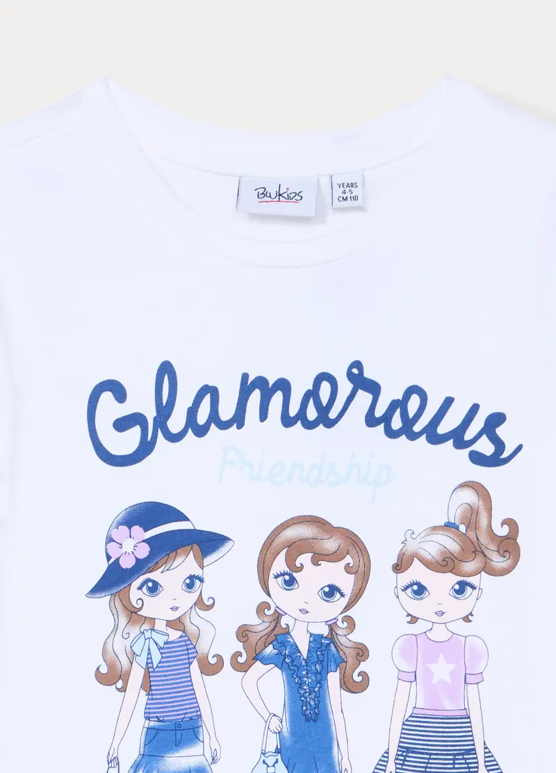 Blukids T-shirt Bambina Bianco 4350267 miniatura 3