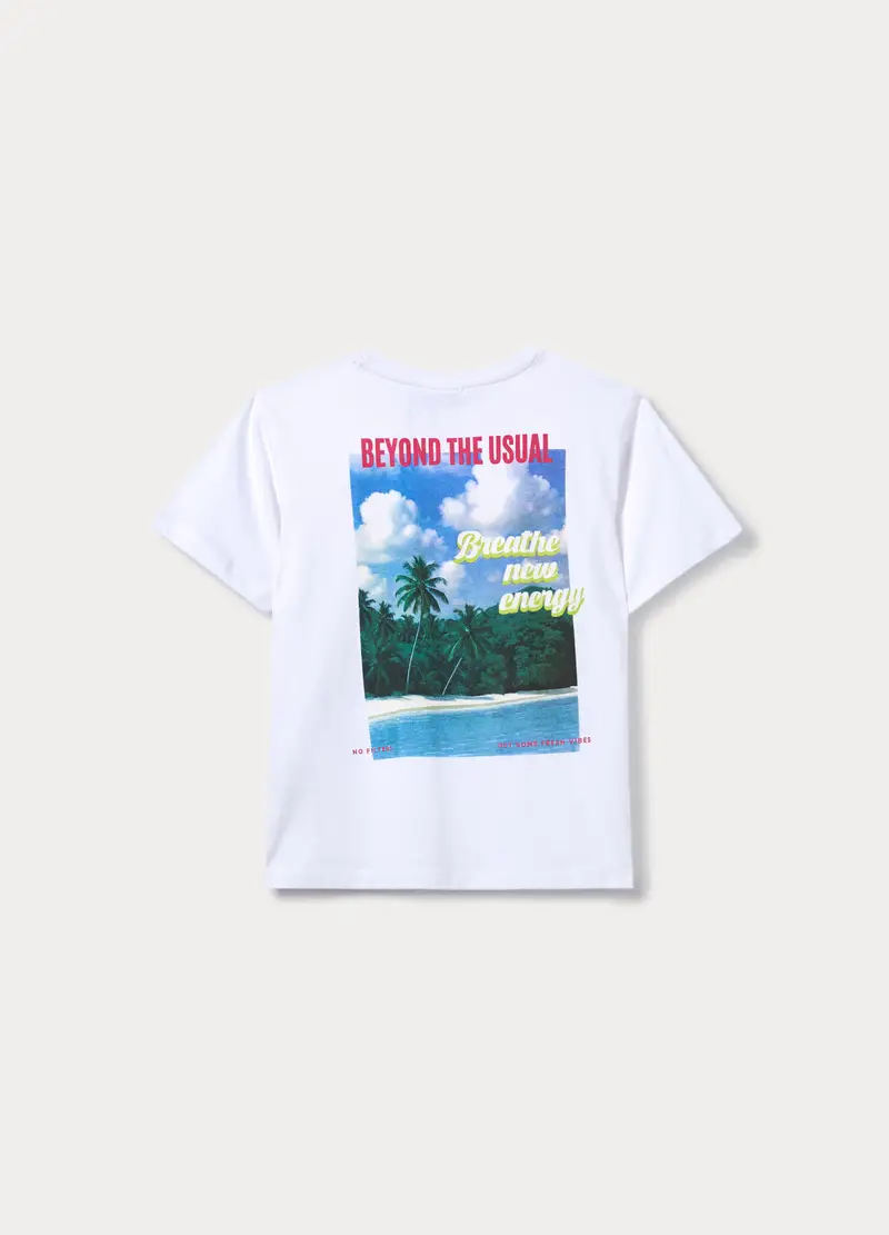 T-shirt Girocollo Ragazza, Bambina, Bianco miniatura 2