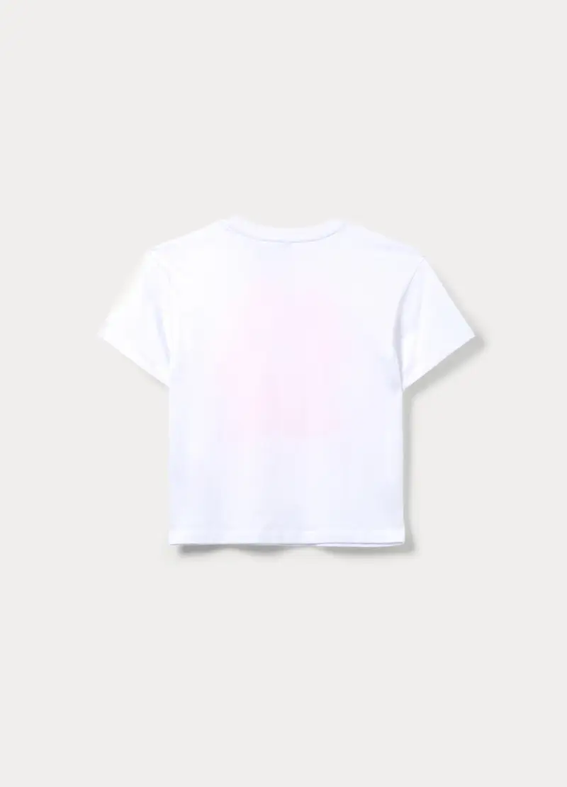 T-shirt Girocollo Ragazza, Bambina, Bianco miniatura 2