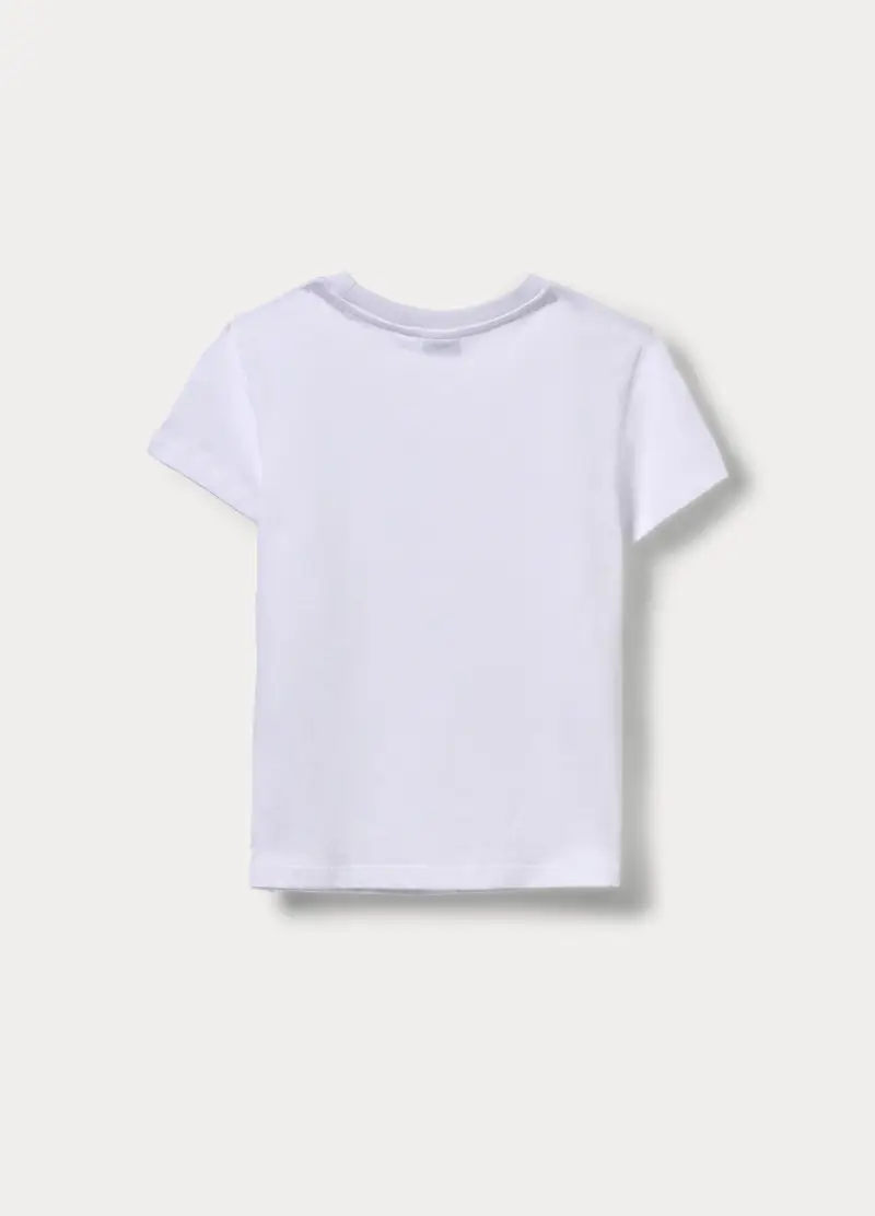 T-shirt Girocollo Ragazza, Bambina, Bianco gesso miniatura 2
