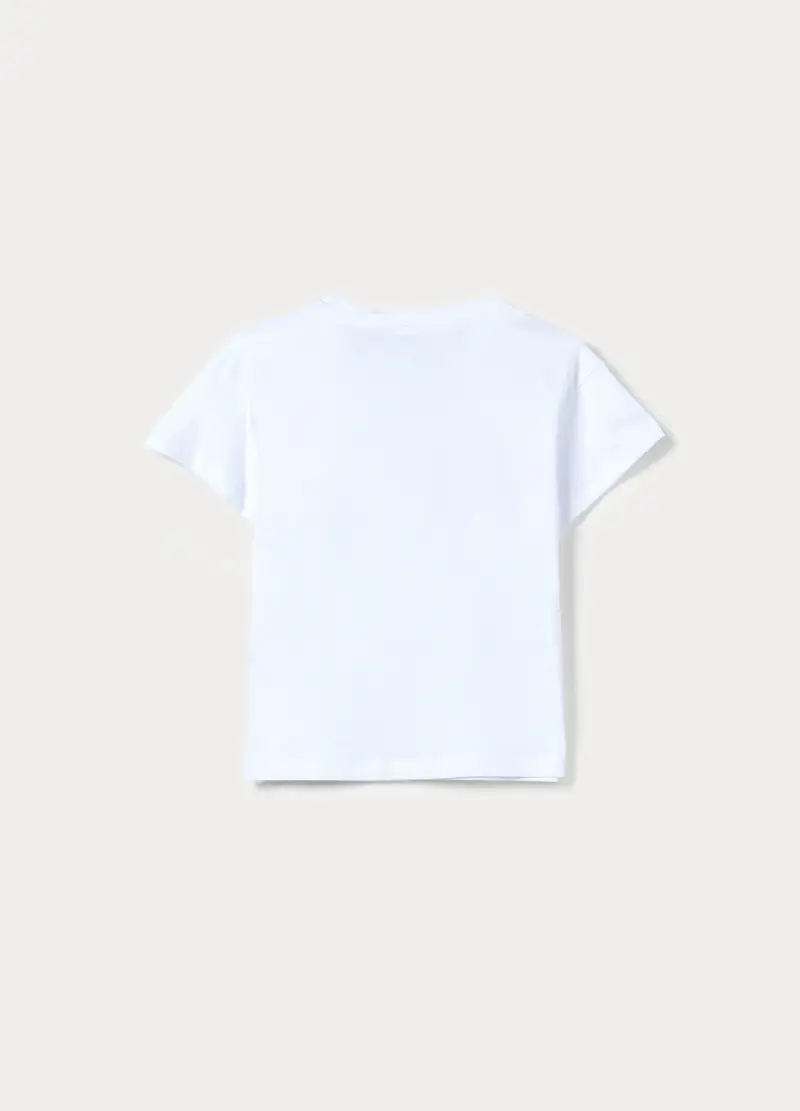 T-shirt Girocollo Ragazza, Bambina, Bianco gesso miniatura 2