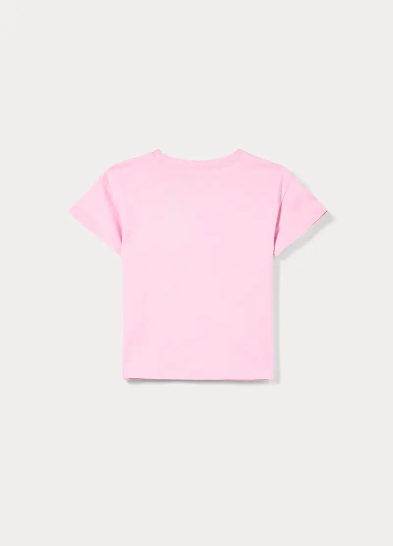 T-shirt Girocollo Ragazza, Bambina, Rosa pastello miniatura 2