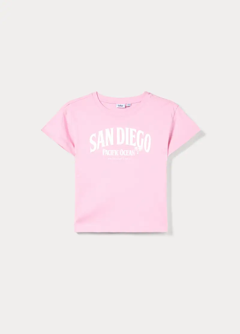 T-shirt Girocollo Ragazza, Bambina, Rosa pastello