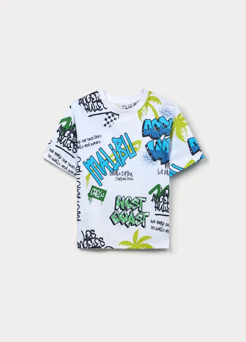 T-shirt Girocollo Ragazzo, Bambino, Bianco