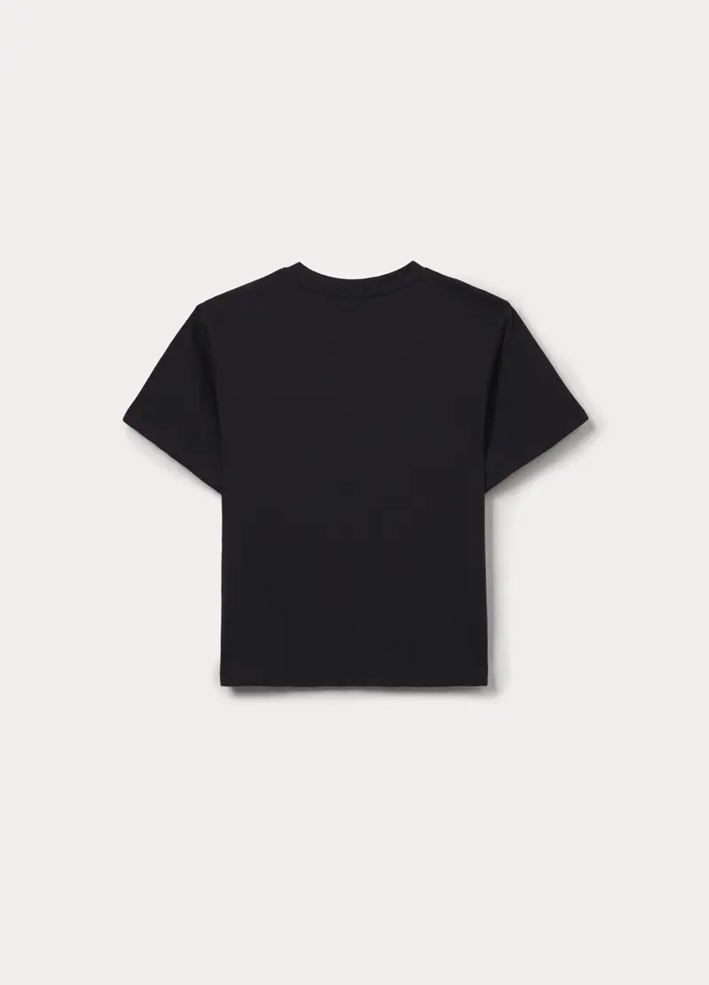 T-shirt Girocollo Ragazzo, Bambino, Nero miniatura 2