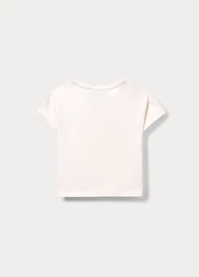 T-shirt Girocollo Stretch Bambina, Bianco miniatura 2