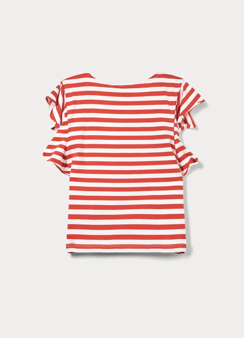 T-shirt Girocollo Stretch Ragazza, Bambina, Rosso aragosta miniatura 2