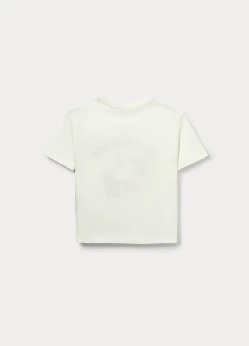 T-shirt Hello Kitty In Jersey Di Cotone Stretch Bambina, Bianco miniatura 2