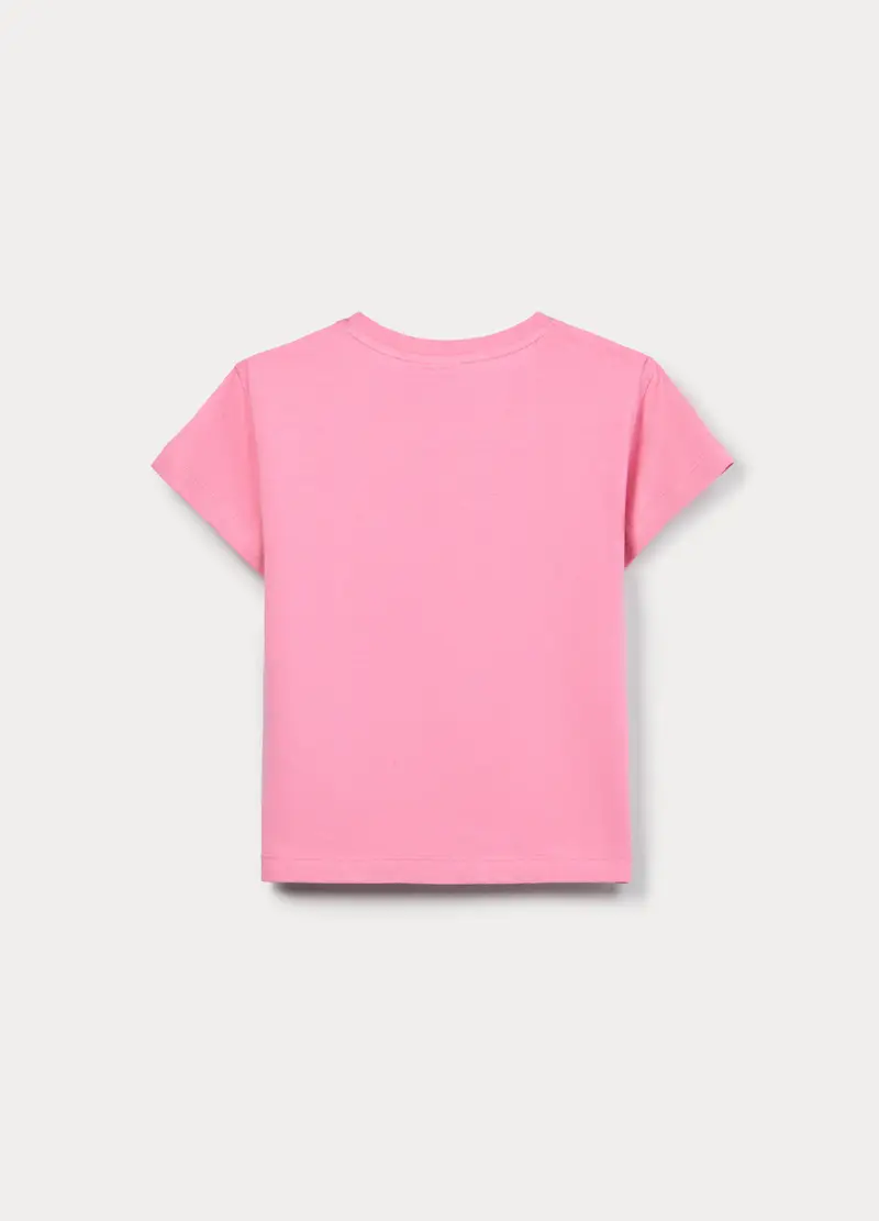 T-shirt Hello Kitty In Jersey Di Cotone Stretch Bambina, Rosa pastello miniatura 2