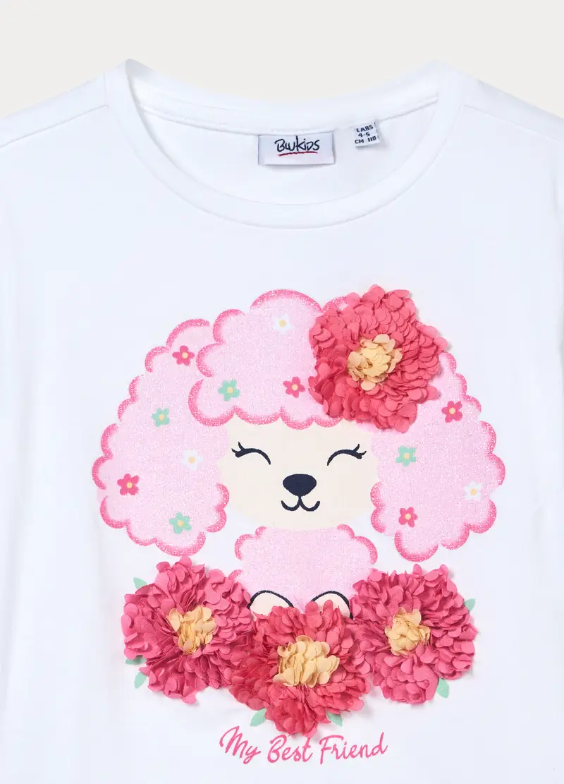 Blukids T-shirt Bambina Bianco 4318285 miniatura 3