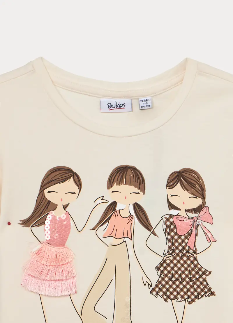 Blukids T-shirt Bambina Bianco 4318335 miniatura 3