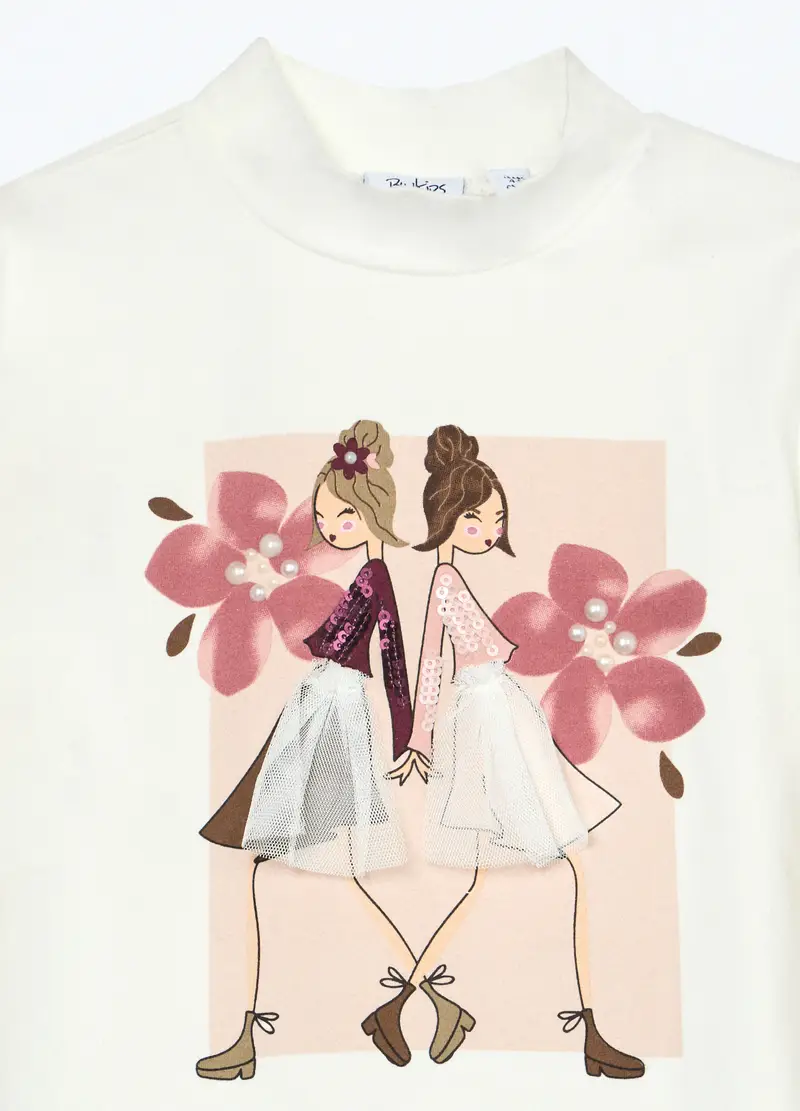 Blukids T-shirt Bambina Bianco 4252474 miniatura 3