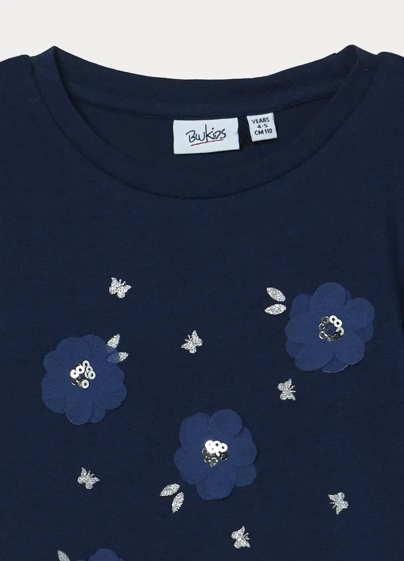 Blukids T-shirt Bambina Blu 4318316 miniatura 3