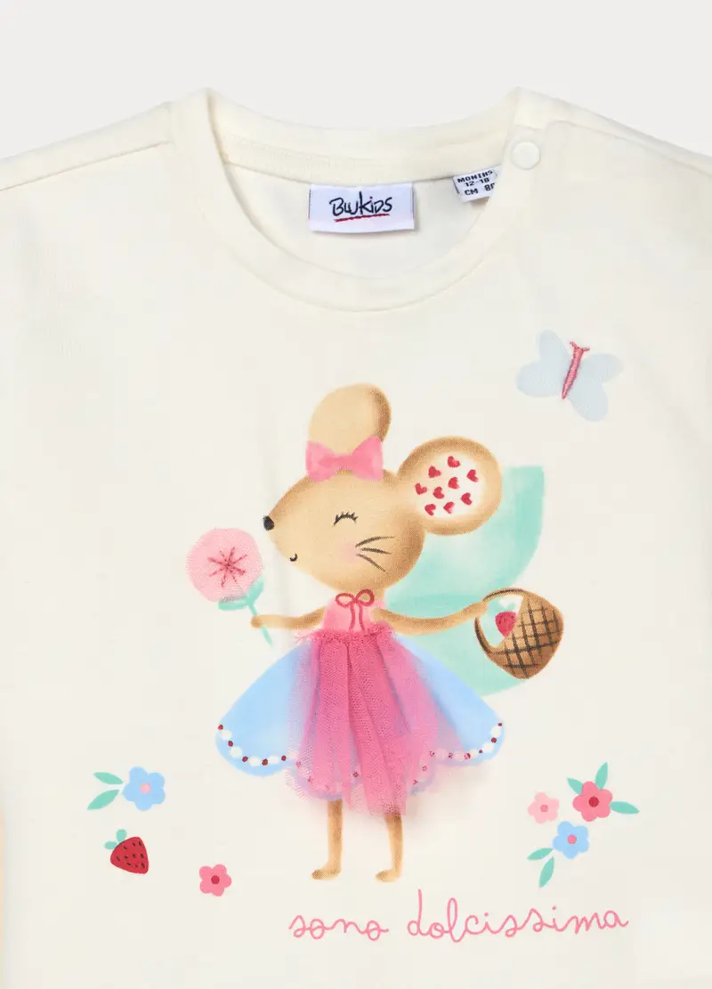 Blukids T-shirt Bambina Bianco 4222604 miniatura 3