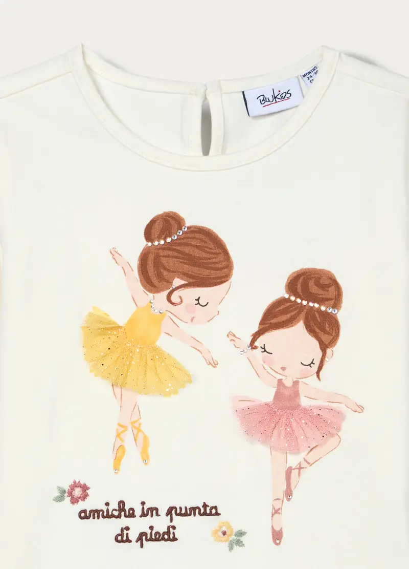 Blukids T-shirt Bambina Bianco 4223351 miniatura 3