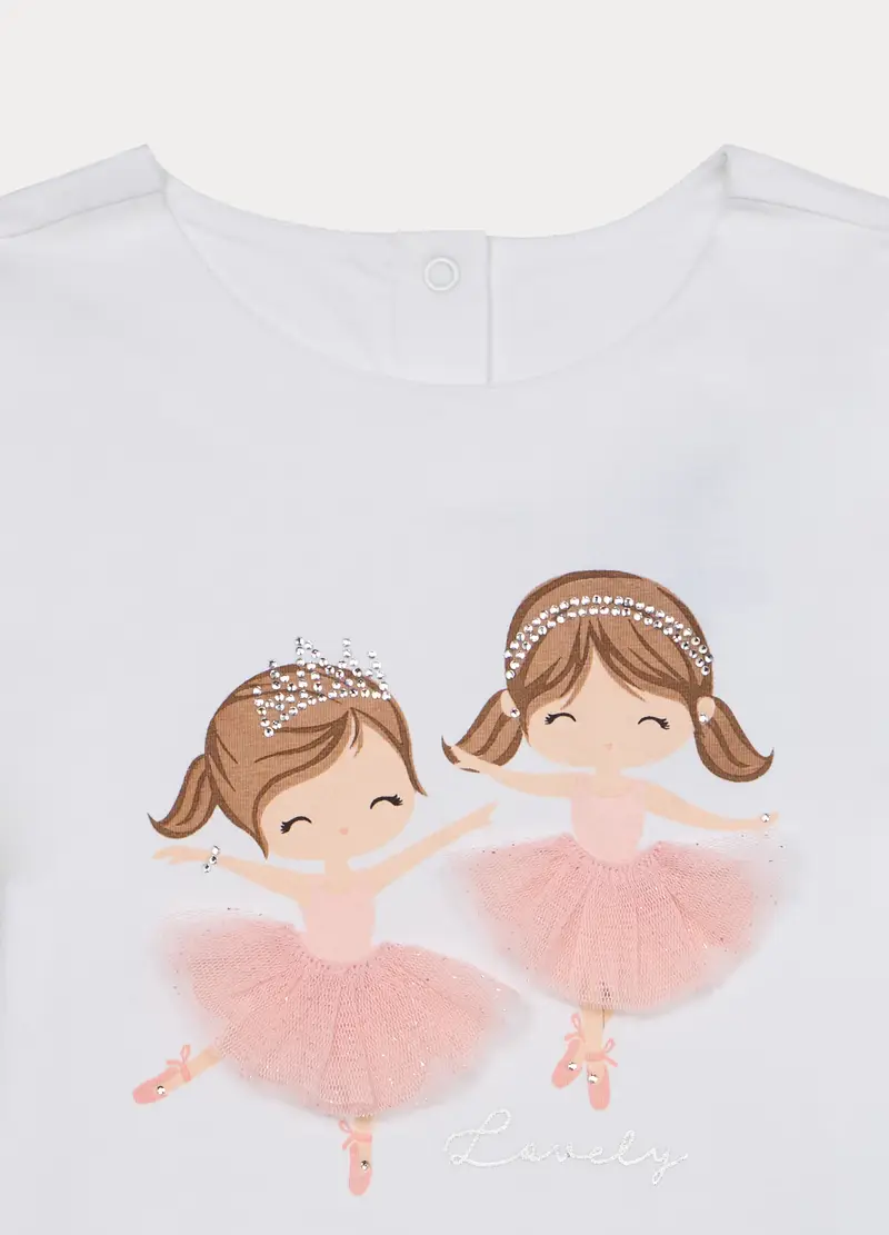 Blukids T-shirt Bambina Bianco 4350311 miniatura 3