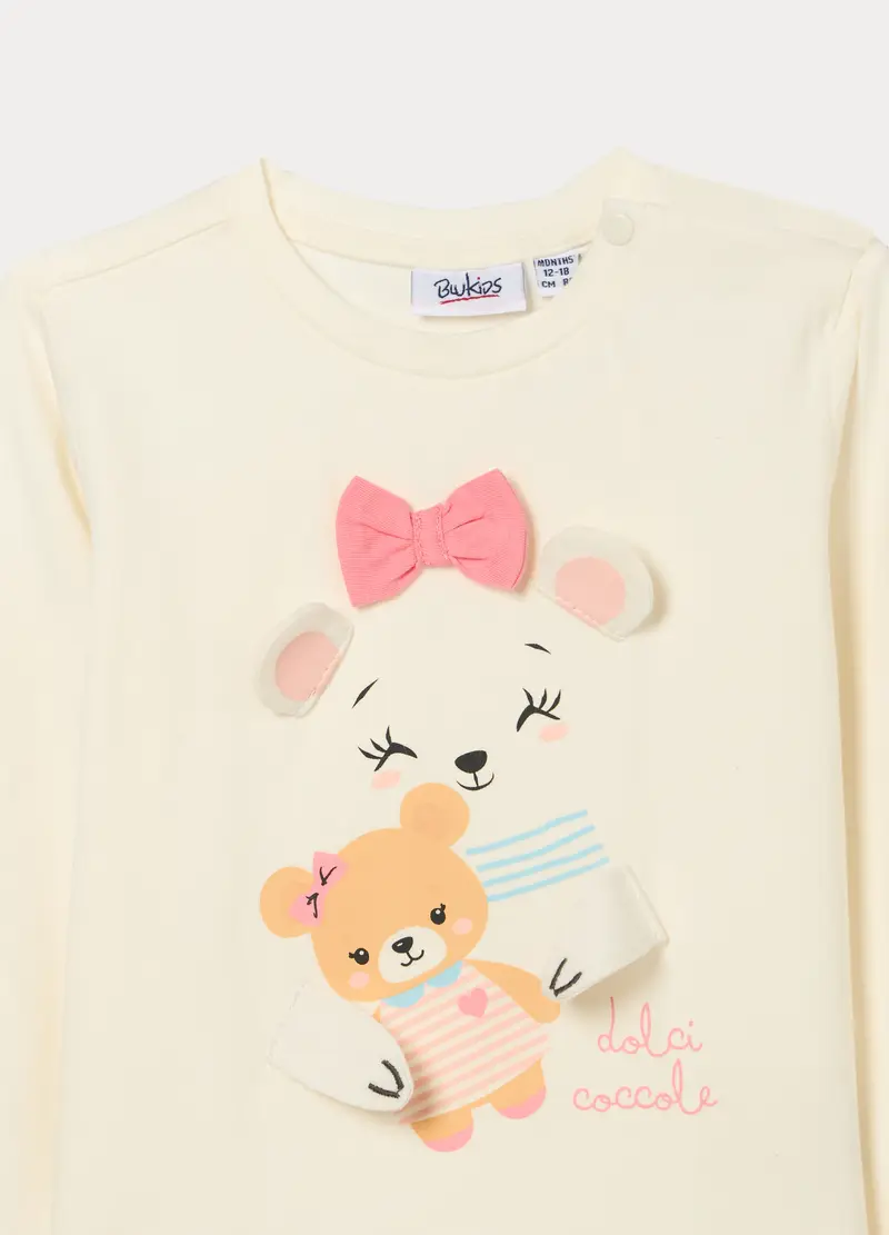 Blukids T-shirt Bambina Bianco 4253559 miniatura 3