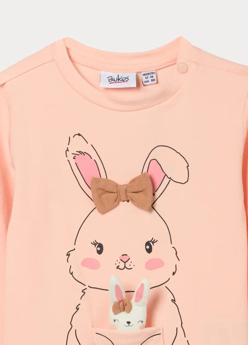 Blukids T-shirt Bambina Rosa 4222600 miniatura 3