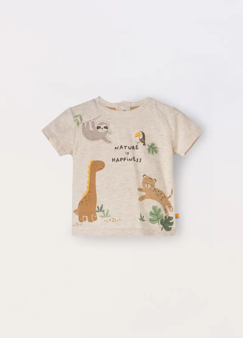Blukids T-shirt Neonato Beige 964525