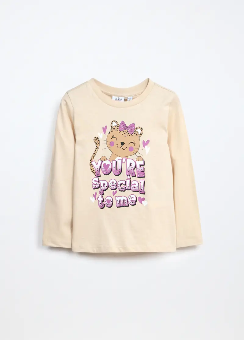 Blukids T-shirt Bambina Beige 4252275