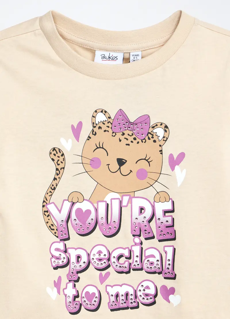 Blukids T-shirt Bambina Beige 1093974 miniatura 2