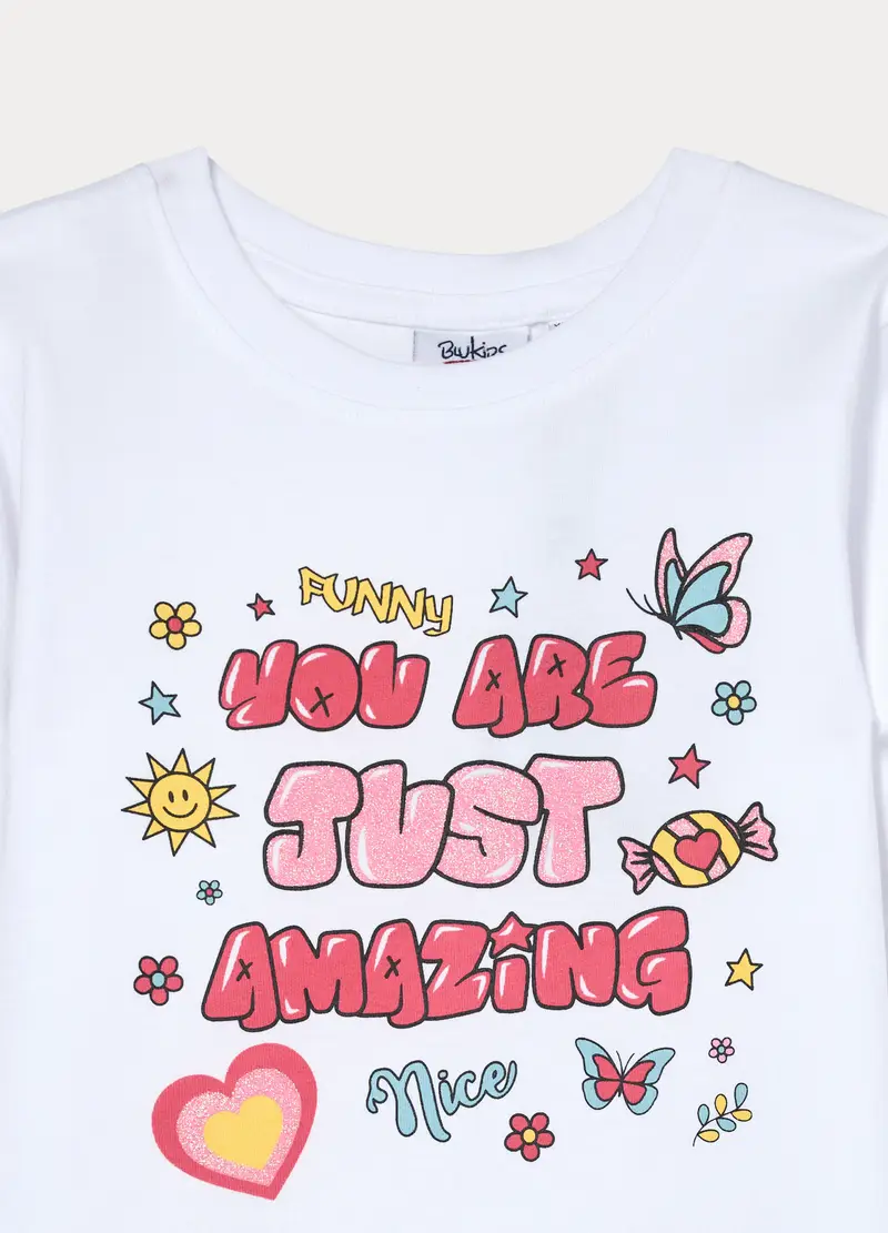 Blukids T-shirt Bambina Bianco 4318224 miniatura 3