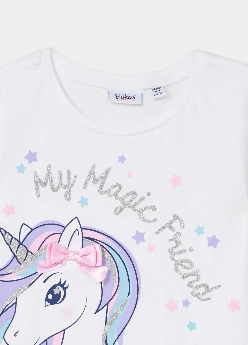 Blukids T-shirt Bambina Bianco 4318331 miniatura 3