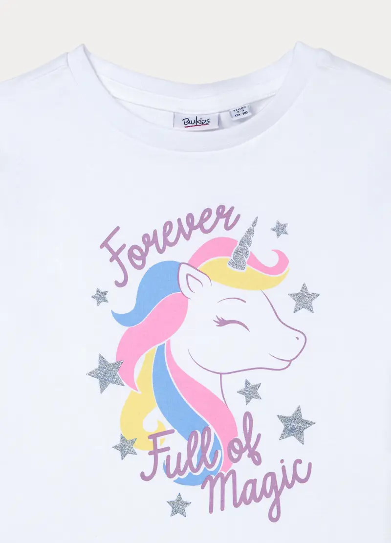 Blukids T-shirt Bambina Bianco 4318319 miniatura 3