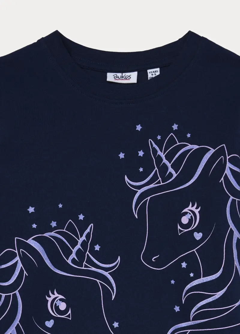 Blukids T-shirt Bambina Blu 4318222 miniatura 3