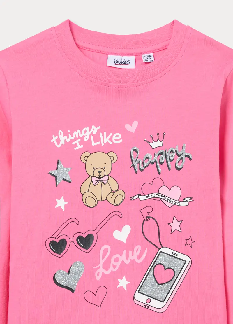 Blukids T-shirt Bambina Rosa 4318225 miniatura 3